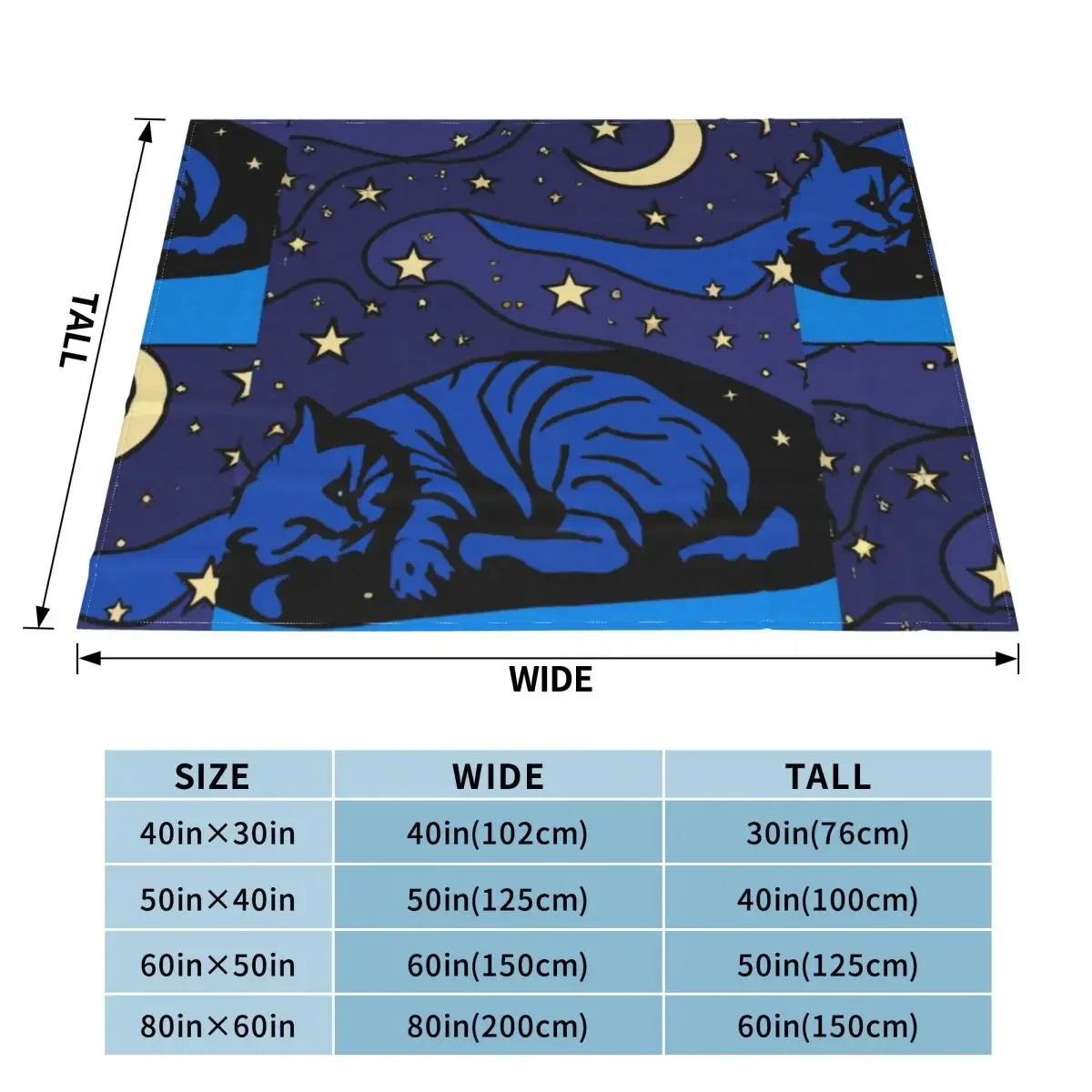 The Starry Night famous painting for space lovers who also love cats T-shirt, blanket, art design Throw Blanket Sofa Blankets