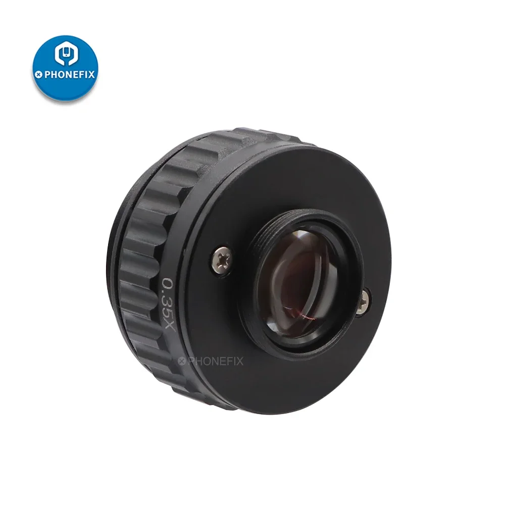Imagem -05 - C-mount Anel Adaptador para Microscópio Trinocular Estéreo Acessórios para Câmera 0.35x 0.5x 1x Focus M38 38 mm Port Cctv