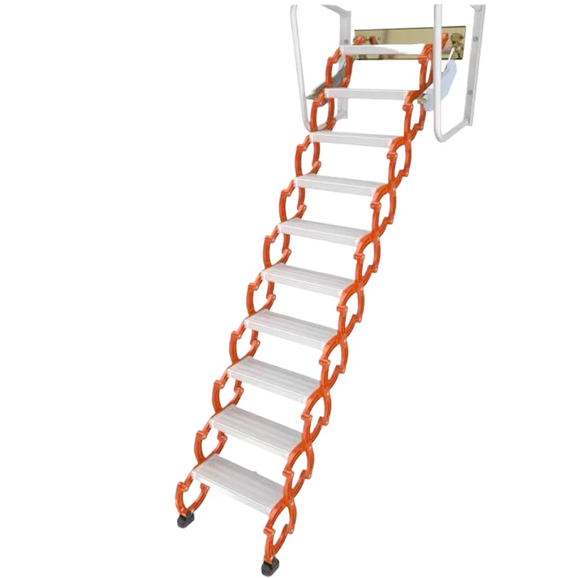 ！@Attic Invisible Multifunctional Interior Villa Ladder Telescopic Stair VIPOO Lift Metal Chinese Compound Stretching Easy Foldi