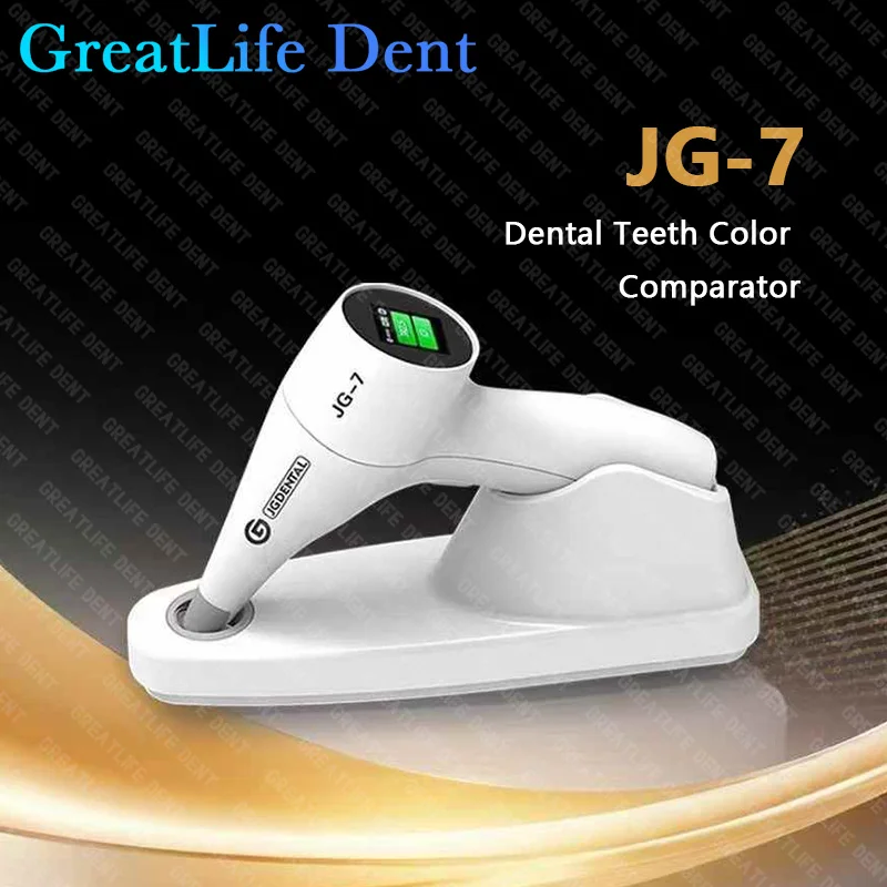 GreatLife Dent Dental Photoelectric Tooth Color Comparator Digital Colorimetric Guide Corrector LCD Screen Wireless Dental Tool