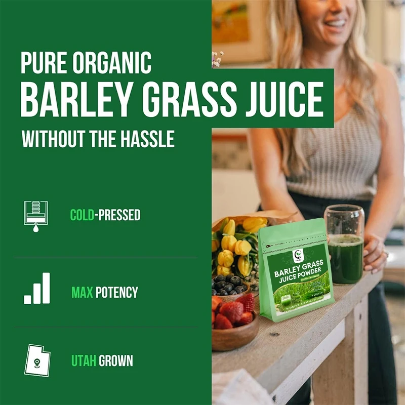 VitaLift Organic Barley Grass Powder, Rich in Vitamins, Minerals, Fibers, & Antioxidants Superfood Greens Mix for Immune Health