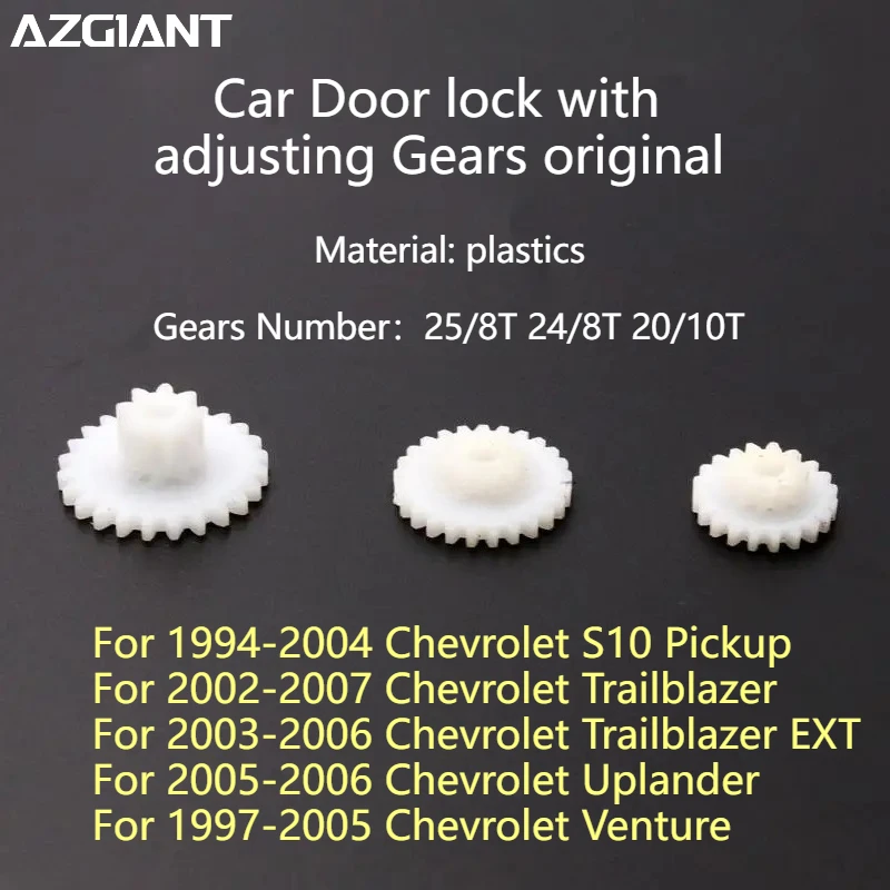 

Azgiant Car Door lock with adjusting Gears original For Chevrolet S10 Pickup Trailblazer EXT Uplander Venture Interior Parts DIY