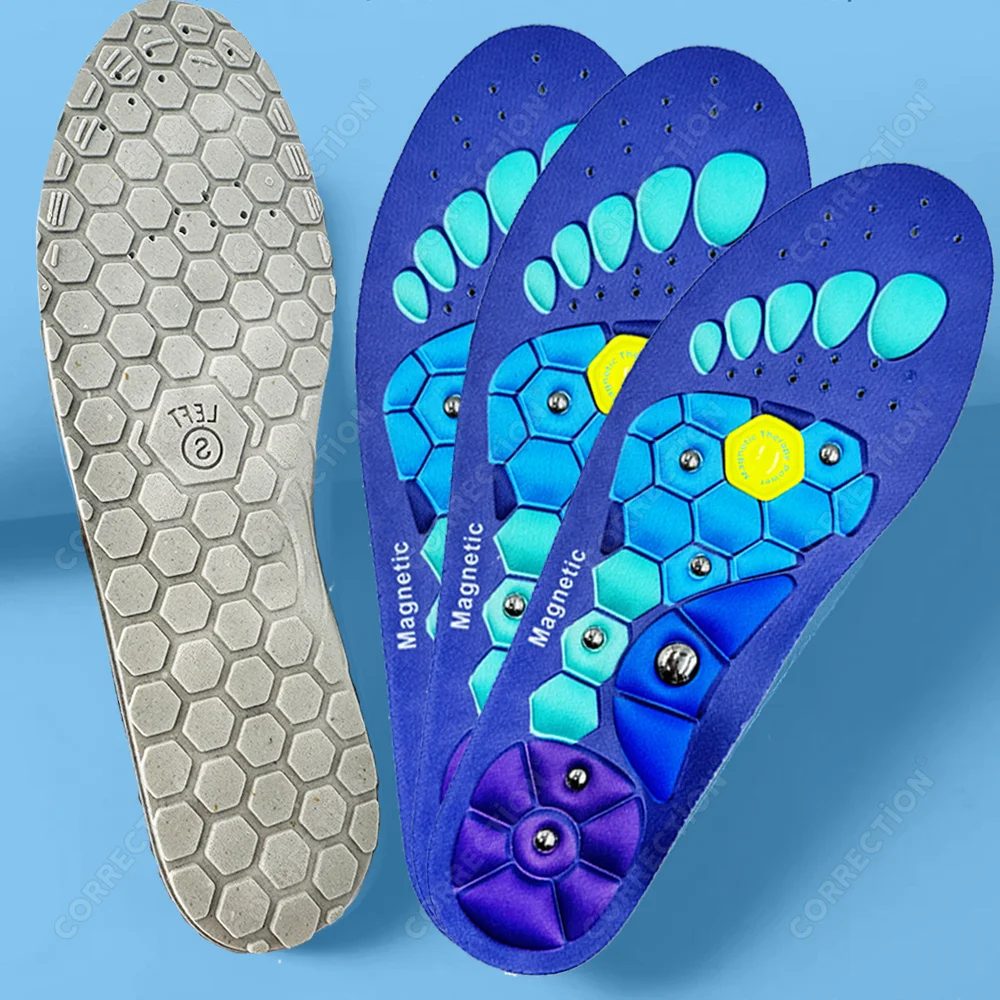 2pcs Magnetic Insoles Massage Shoe Inserts Massage Insoles Footwear Insoles For Men Women Breathable Orthopedic Shoe Inserts