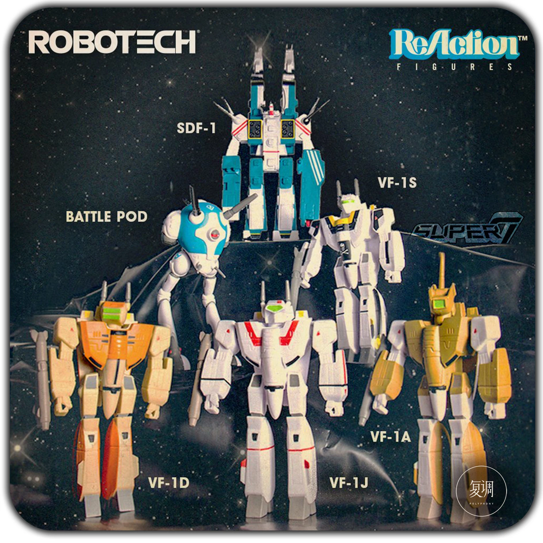 

In Stock Super7 Robotech Macross Mecha Robot Carded Retro