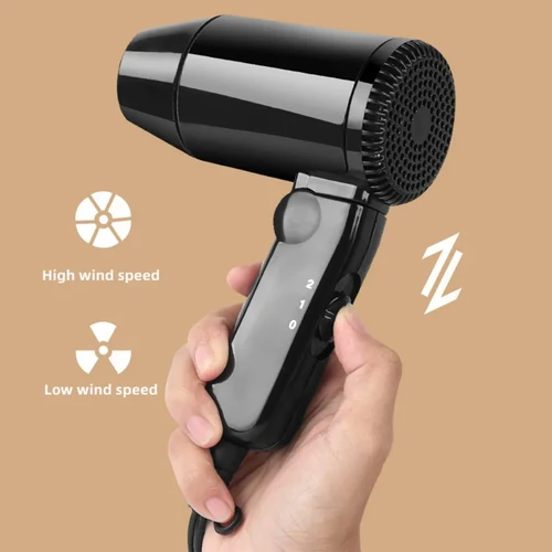 Secador de pelo portátil de 12V para coche, soplador plegable frío y caliente, descongelador de ventana, velocidad del viento ajustable, secador de pelo Universal de bajo ruido