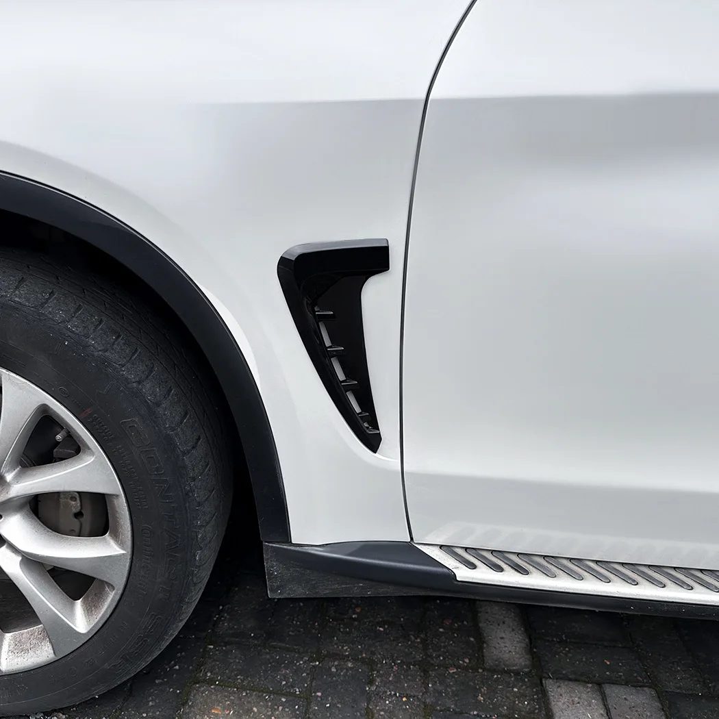 For BMW X5 F15 M Sport 2014 2015 2016 2017 2018 Fender Side Air Vent Trim Cover Shark Side Grille Decoration Styling Sticker