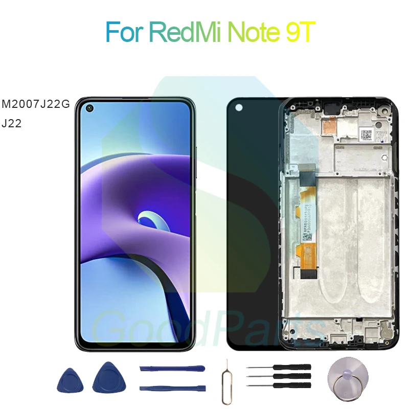 

For RedMi Note 9T Screen Display Replacement 2340*1080 ,M2007J22G, J22 For RedMi Note 9T LCD Touch Digitizer