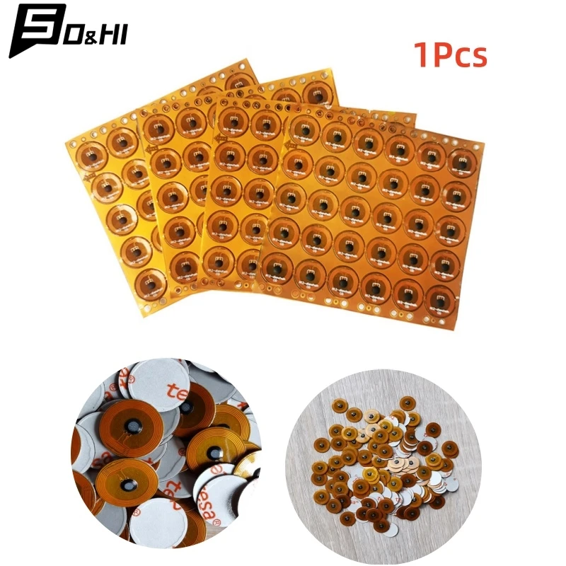 1PC Micro Small Size RFID 13.56mhz NFC Programmable Chip Bluetooth Label/Sticker FPC Tag Diameter 12mm