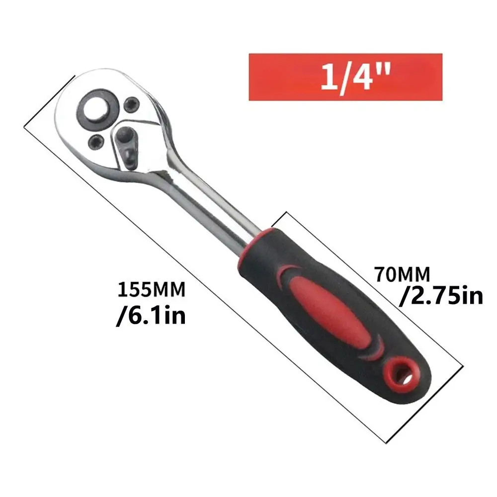 Quick Ratchet Wrench Big Fly Small Fly Medium Fly 24 Tooth Drive Ratchet Socket Wrench Two-Way 1/4 3/8 1/2Inch Ratchet Spanner