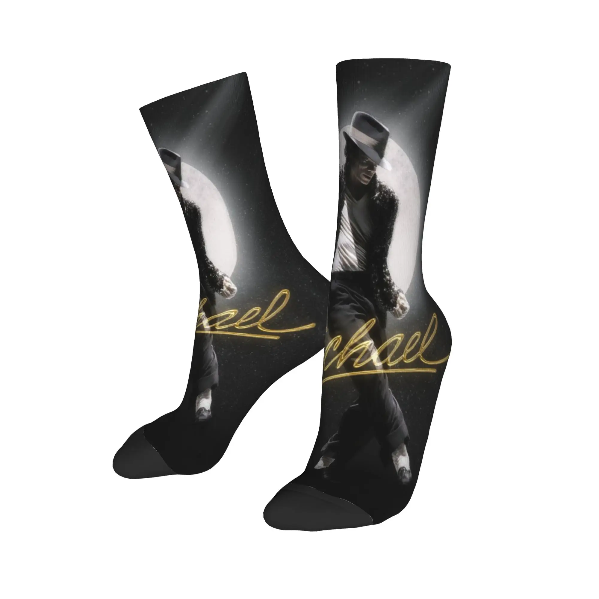 Casual Unisex Socks Michaels Jacksons The King of pop Merchandise Super Soft  Skateboard Sock All Season