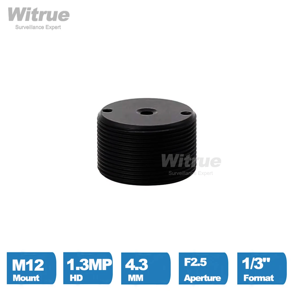 Witrue mini Camera Lens 4.3mm 1.3 Megapixel 1/3