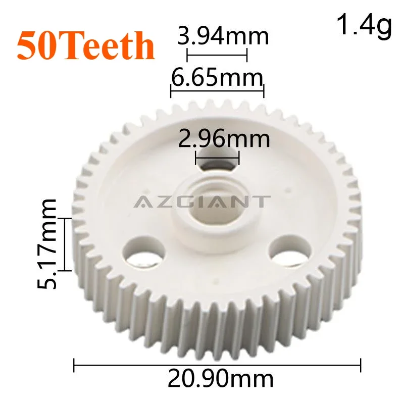 AZGIANT for Mitsubishi Galant 2006 2007 2008 2009 Rearview Mirror Fold Motor Internal Repair Plastic Gear Assembly 50T 1-10pcs