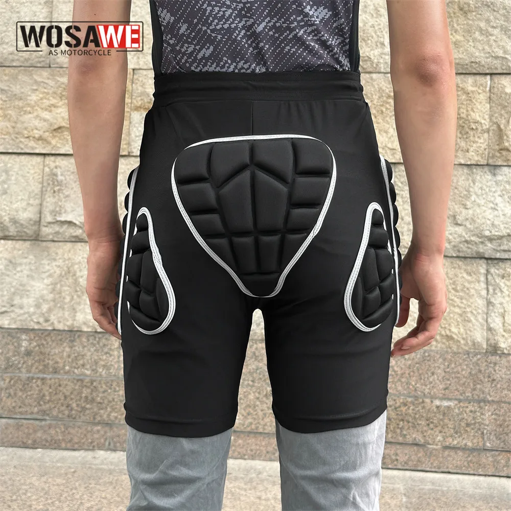 

WOSAWE Hip Butt Protection Padded Shorts Armor Hip Protection Shorts Pad Snowboarding Skating Skiing Riding Hip Protection Short