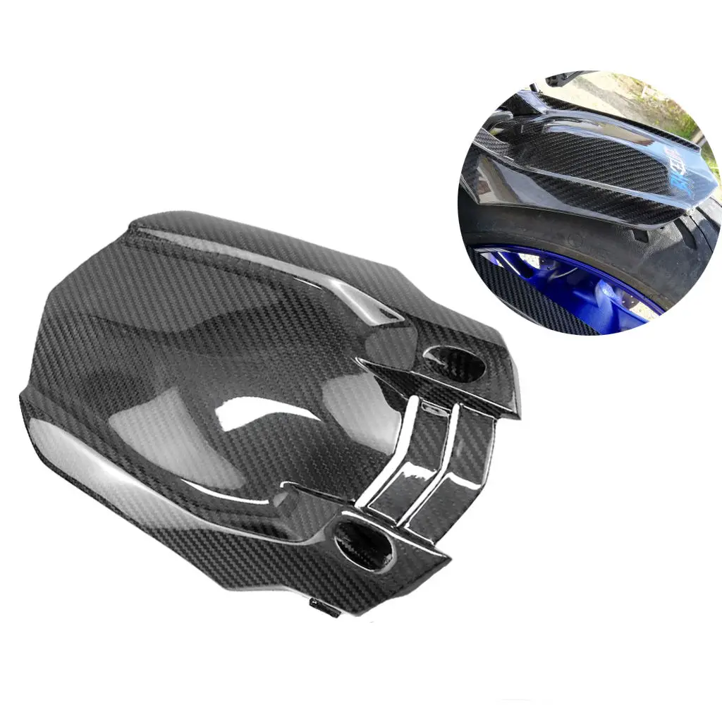 لياماها Mt10 FZ10 R1 FZ-10 2009 - 2020 دراجة نارية ألياف الكربون الحاجز الخلفي هدية قطعة من نسيج #2
