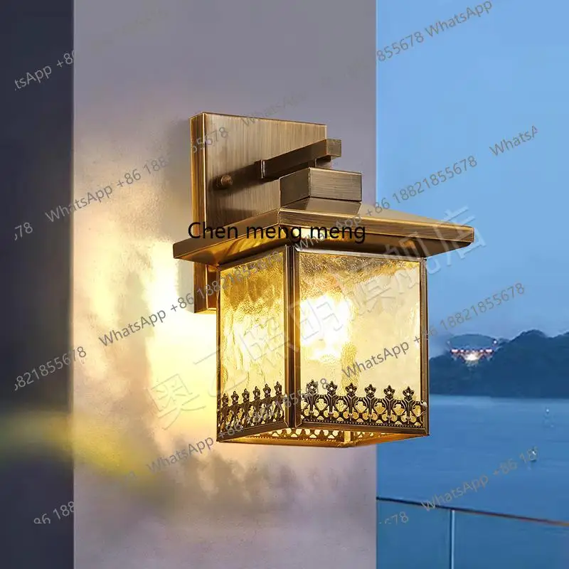 Zewnętrzna wodoodporna lampa do ogrodu, willi, na taras, prosty kinkiet ogrodowy, lampa na ścianę zewnętrzną, oświetlenie ogrodowe.