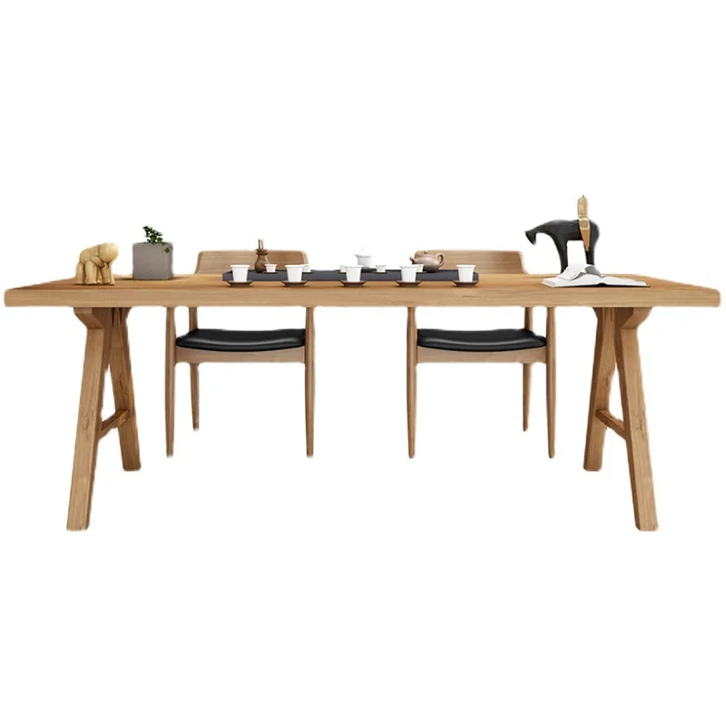 

New Chinese-style solid wood reception to discuss the creativity of complete sets of tables and chairs for commercial