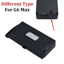 (Different type)Q6 Max Drones Battery 3.7V 1800mAh for G6 S6 Max 8K RC Quadcopter Spare Parts For G6 Max Rechargeable Battery