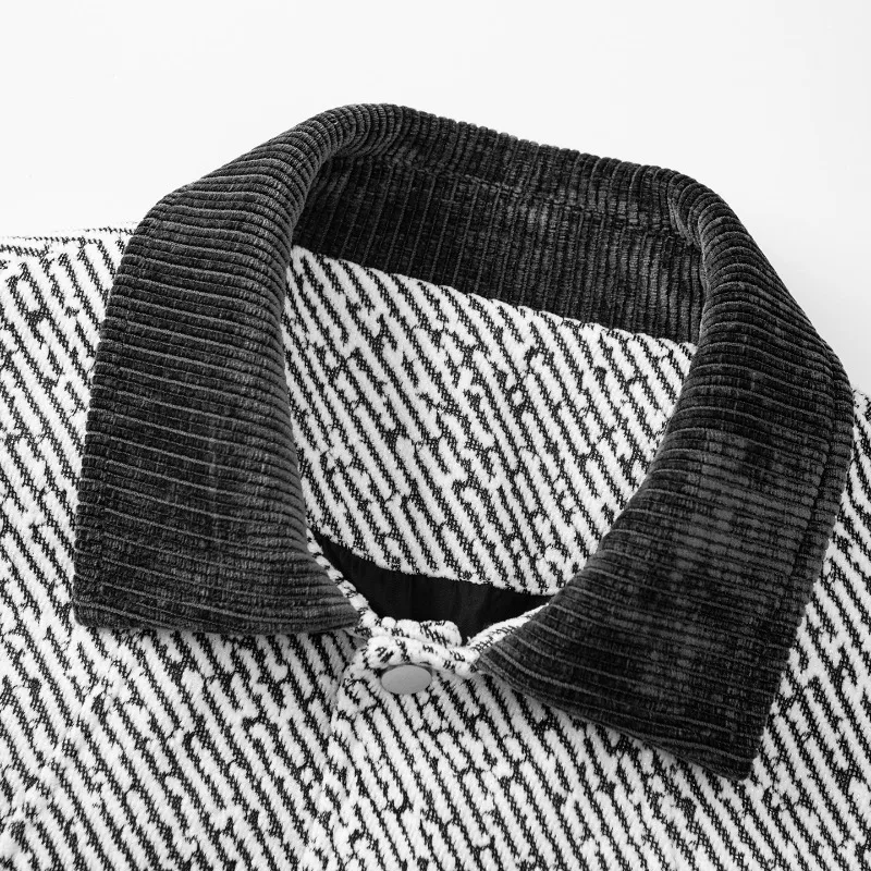 Thick Casual Jackets Men Spring Autumn Business Casual Lapel Jackets Fake Two Piece Jackets Men's High Quality Men's Clothing