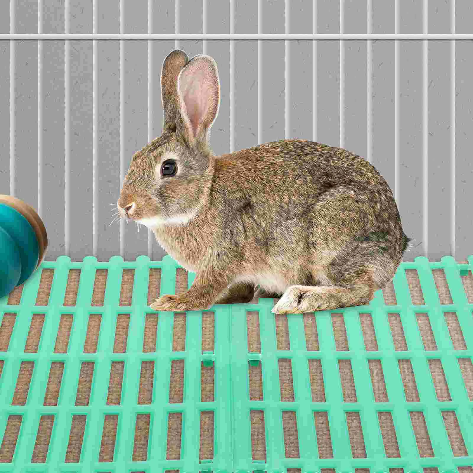 2 Pcs Rabbit Cage Mat Net Wear-resistant Floor Pads Hamster Guinea Pig Mats Pet Small Animal for Household Bunny Foot