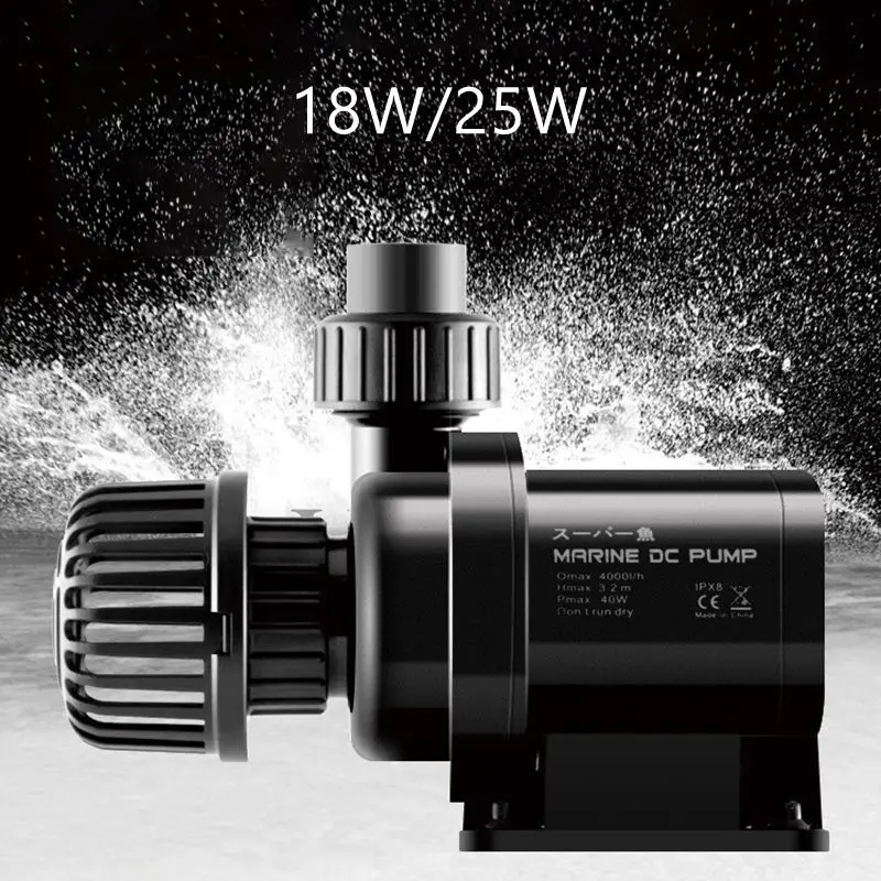 18w-25w-aquarium-dc-submersible-water-circulation-frequency-pump-controller-powerful-return-pump-fish-tank-circulation-filter