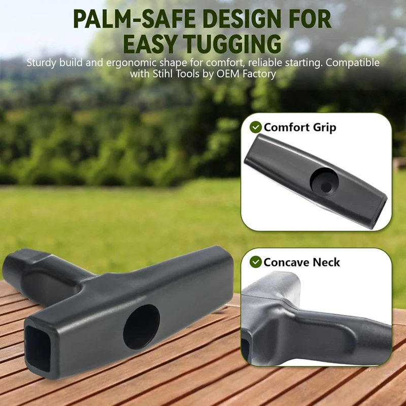 ABDJ-3Pack 10 Ft X 9/64In(3.5Mm) Tali Tarik dengan Pegangan Starter, Tali Kepang dengan Kekuatan Tarik Tinggi untuk Mesin Pemotong Rumput