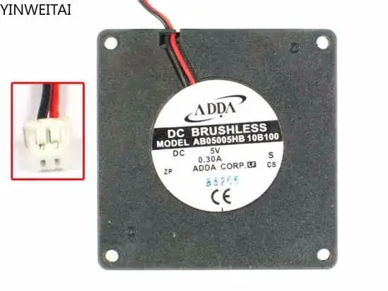 NEW FAN FOR ADDA AB05005HB10B100 SERVER BLOWER FAN AB05005HB 10B100 BW 50X50X10 W195X2X2 5V 0.3A 5010 5CM
