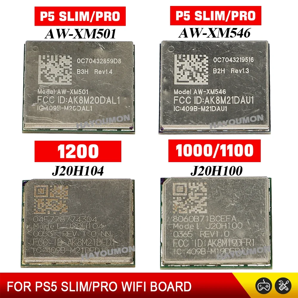 Für PS5 SLIM /PRO XM501 XM546 J20H100 J20H1004 Drahtloses WiFi-Board Bluetooth-kompatibles Modul für PS5 1000 1100 1200 Konsole