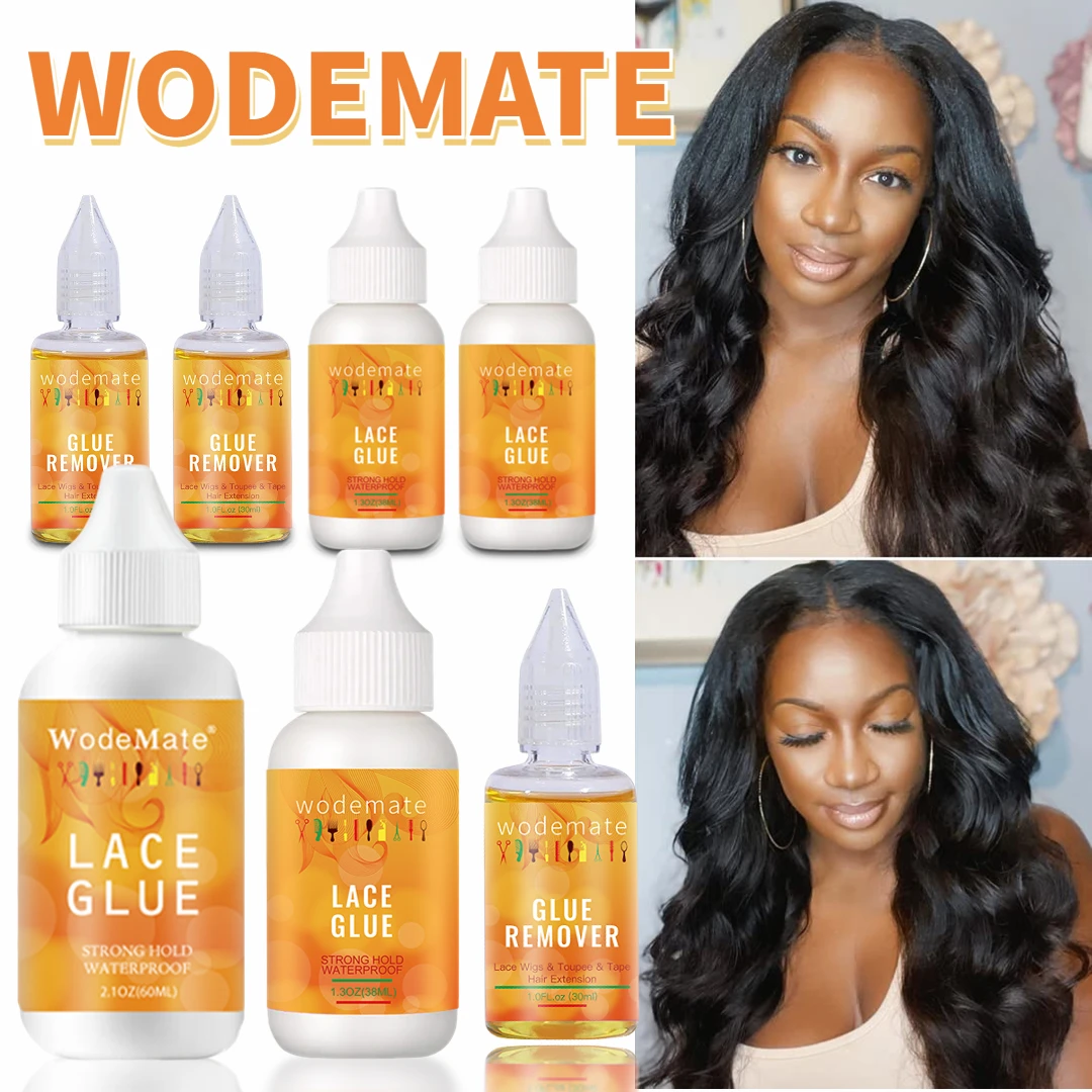 Wodemate Lace Front Pruik Lijm Waterdichte Haar Vervanging Lijm Sterke Hold Bonding Lijm Voor Toupet Haarstukje Groothandel