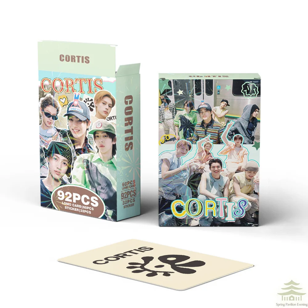 92pcs kpop CORTIS MARTIN KEONHO laser peripheral photo card, celebrity mini sticker, LOMO greeting card, fan collection gift image 4