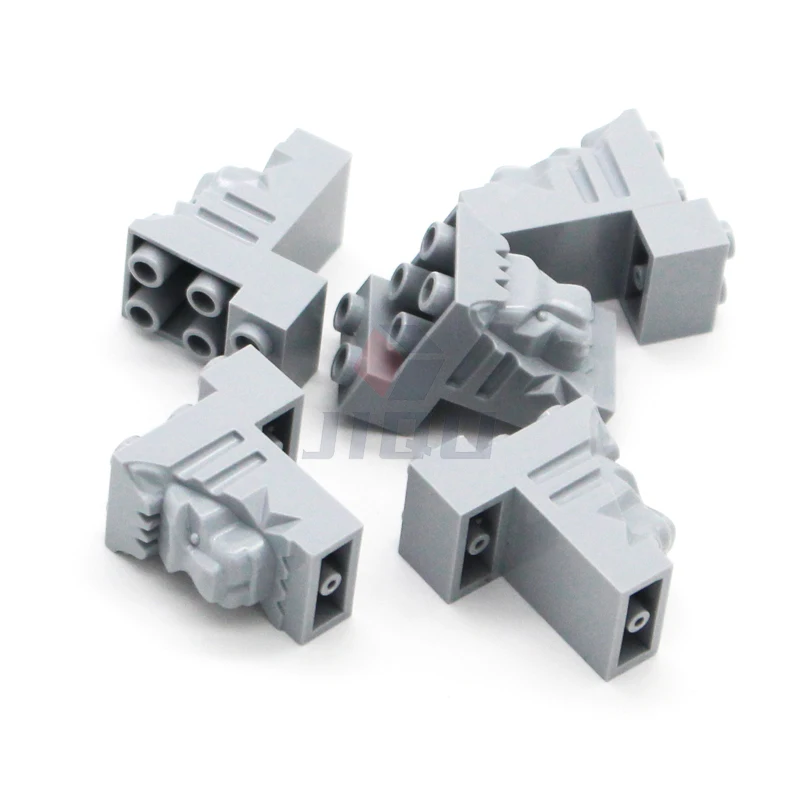 2x3x3 Lion Head Wall Bricks MOC Building Blocks Parts Compatible 30274 Bulk Accessories City Construction Enlighten DIY Kid Toys