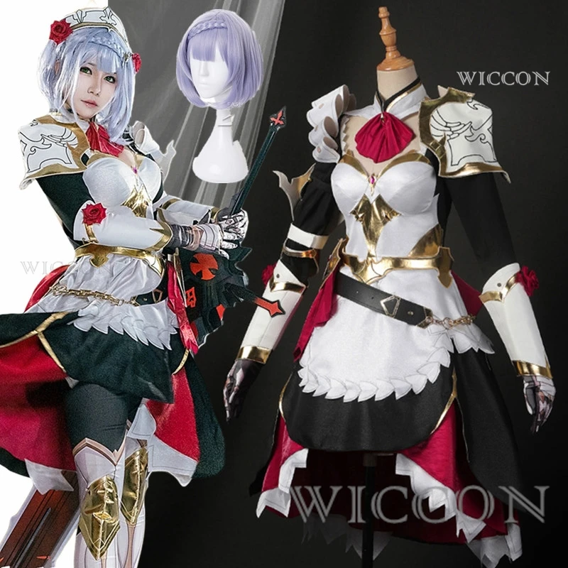 

Genshin Impact Noelle Cosplay Costume for Women Noelle Cos Maid Knight Dress Uniform Maid Dress Halloween Costume Suit for Women