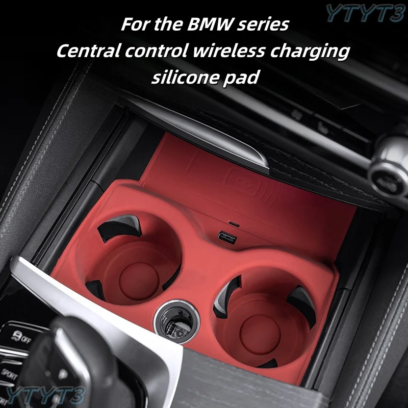 

For BMW 5/6 Series Silicone Panel Pad Cup Holder BMW 5/6 Series/GT Center Control Panel Cup Cart Car Accessories