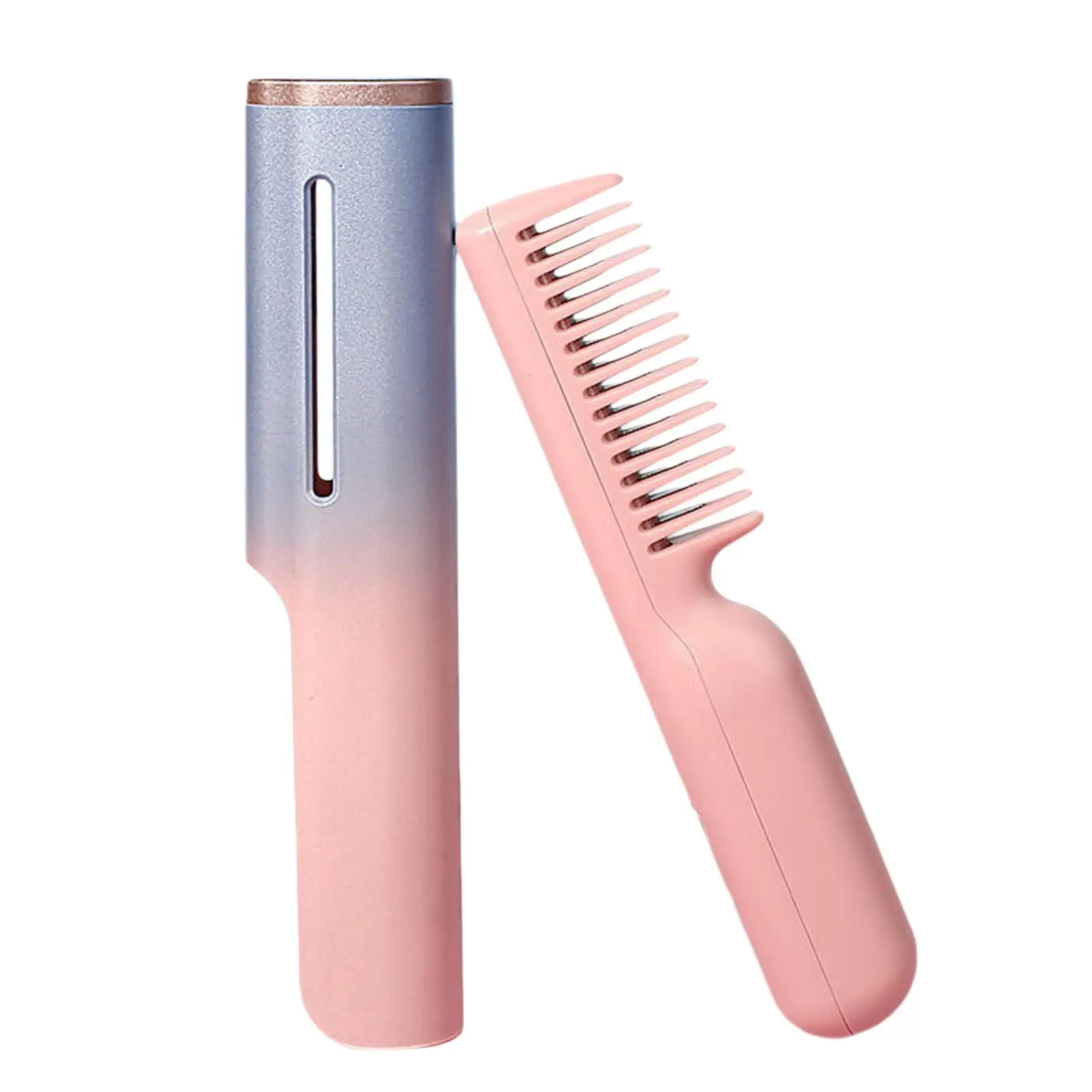 Cordless Hair Straightener Brush Fast Heating Portable Hair Straightening Iron Heated Hair Straightener Comb Straightening Brush