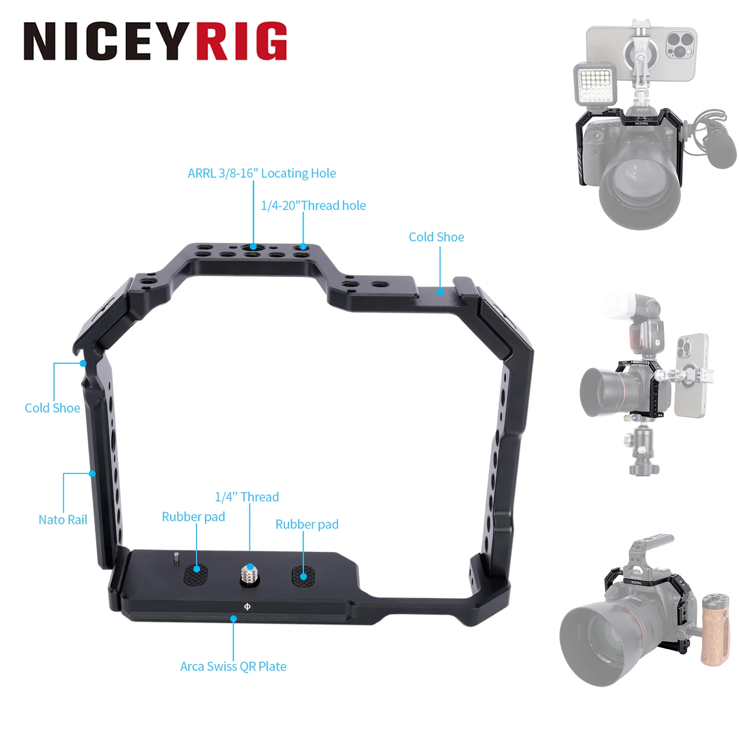 niceyrig-jaula-para-camara-canon-eos-6d-eos-6d-mark-ii-con-riel-nato-zapata-fria-y-placa-inferior-de-liberacion-rapida-para-arca-swiss