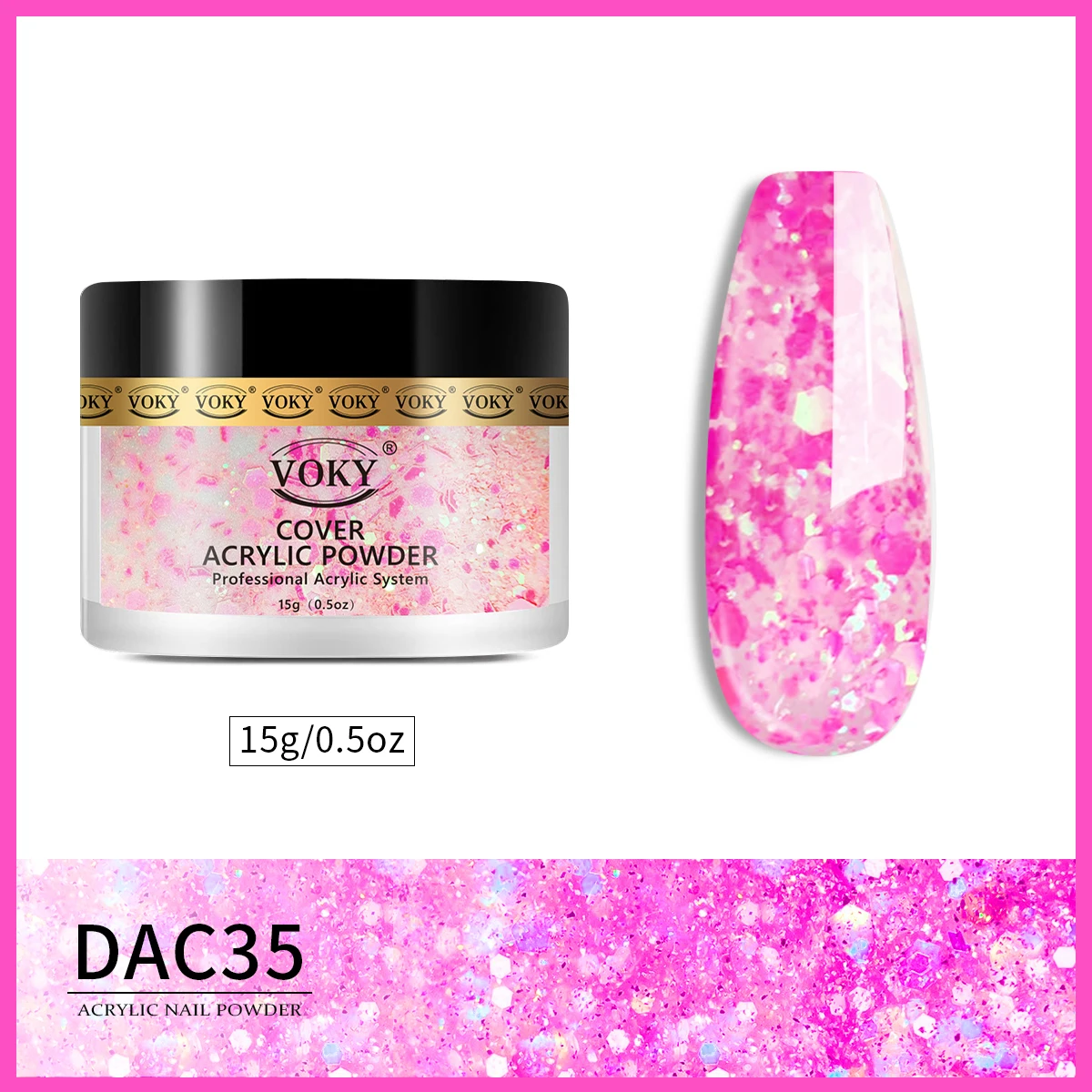 Polvo acrílico Polvo de uñas profesional para uñas acrílicas para usar con líquido de uñas acrílico monomero