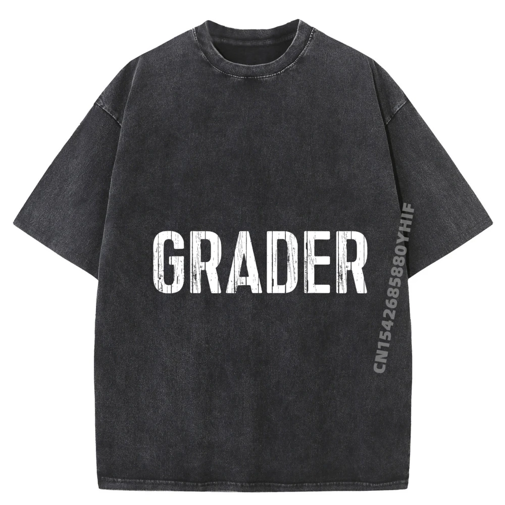 

Cute First Day Of School Picture Shirt 6th Grade Letter T Shirts Men's Clothing Custom Washed Shirt Minimalist