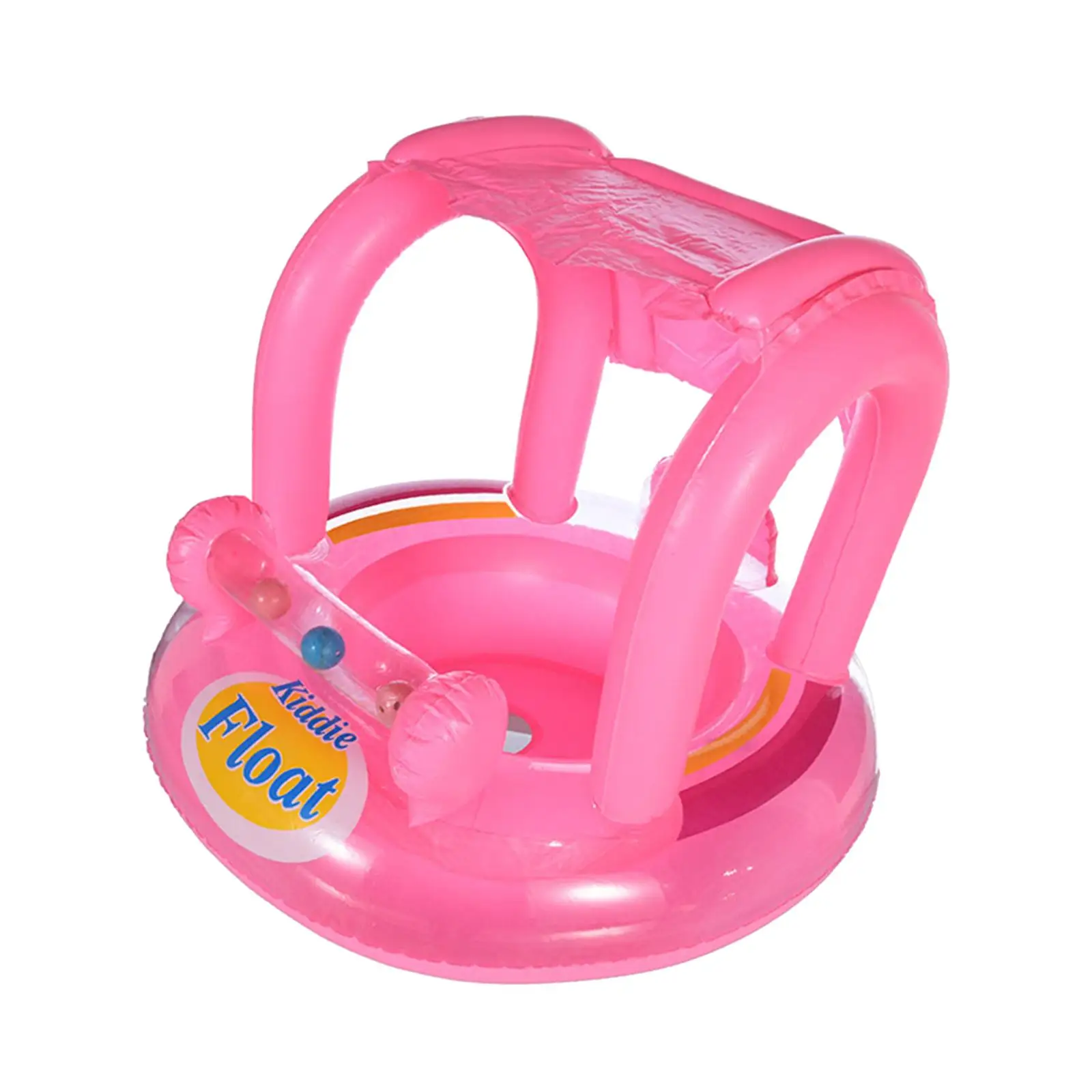 Inflatable Baby Pool Float with Bell Baby Swimming Ring for Infants Children