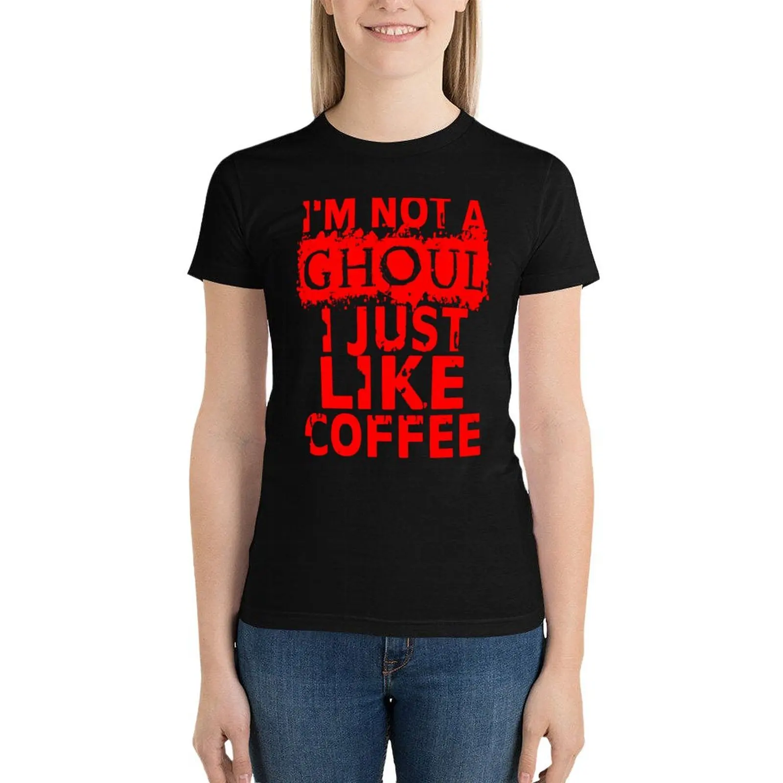 

I just like coffee T-Shirt tees anime clothes vintage clothes summer tops tshirts for Women