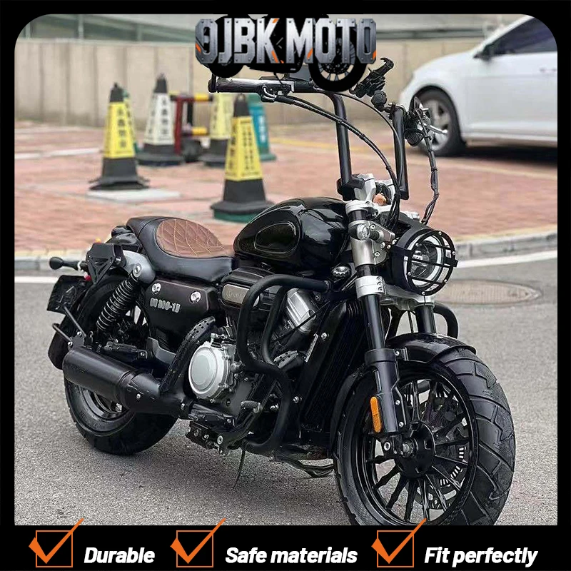Manillar Ape Hanger de 22 mm de grosor para motocicleta, compatible con KEEWAY-BENDA V302 C Keeway V-Cruise 125, manubrios para motos