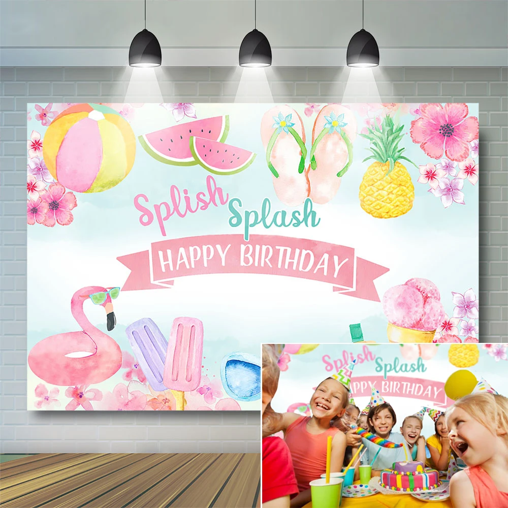 Mocsicka-子供の背景装飾、ビーチのテーマ、スプラッシュ、男の子、女の子、写真、スタジオ、誕生日、夏、小道具