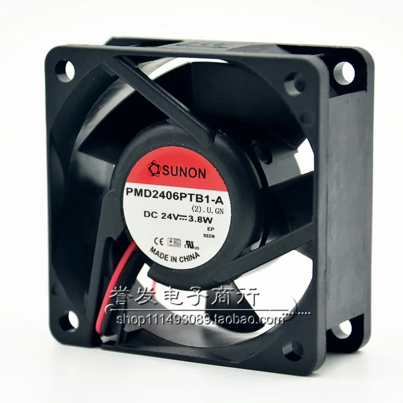 새로운 오리지널 PMD2406PTB1-A 24V 3.8W 6025 60x60x25mm 냉각 팬 라디에이터