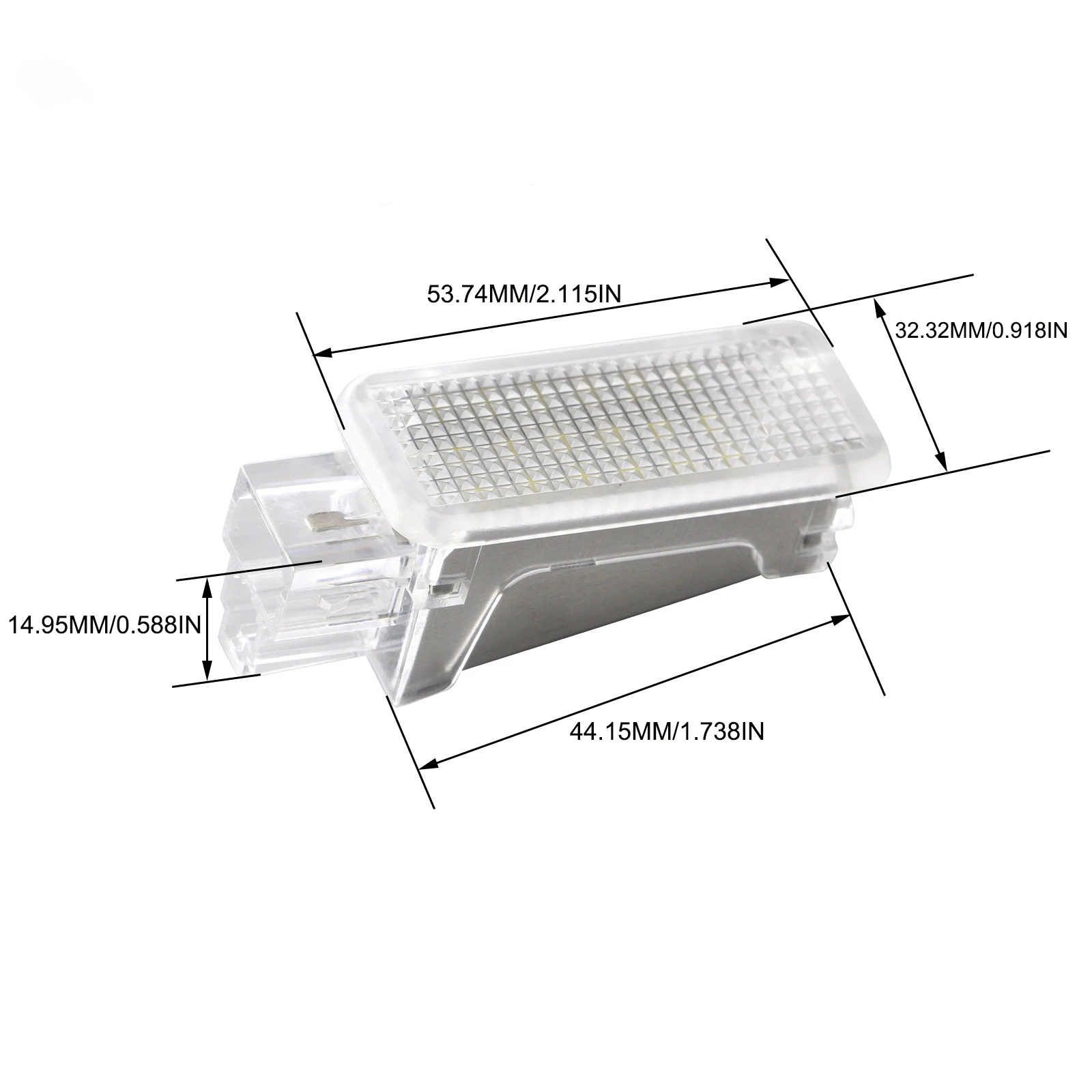 2PCS 빨간색 LED 의례 문 트렁크 Footwell Golve 박스 라이트 램프 아우디 A3 8P A4 B6 B7 B8 B9 A6 S6 C6 A7 S7 A8 S8/Q5 Q7 R8 A1 썸네일 6