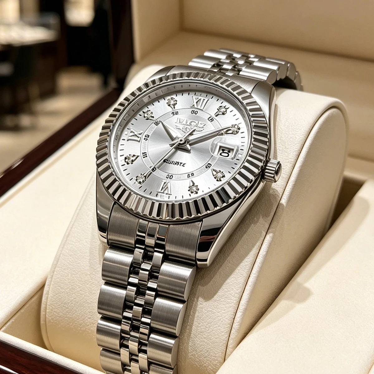LIGE New Fashion Luxury Woman Watch Water Diamond Date Woman Watch Elegant High Quality Quartz Women's Watchesreloj hombre reloj
