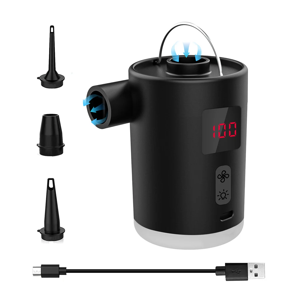 

Портативный воздушный насос, беспроводной электрический воздушный компрессор, насос для надувания, для бассейна, воздушного матраса, воздушных матрасов, плавательных колец