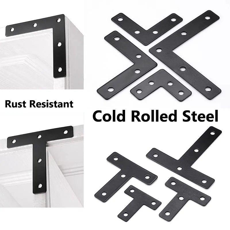 

T&L Cold Rolled Steel Corner Brace Suitable for Wardrobe Fixed Connectors, Shelves, for Wooden Shelves, Chairs Repair