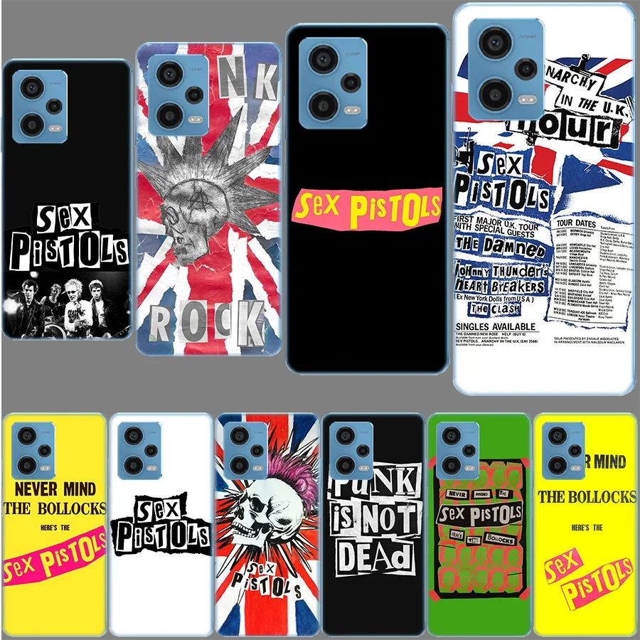 Punk rock Sex Pistols band Funda For Redmi Note 13 Pro+ 5G Plus 12 12C 10 10C 10A 9 9T 9C 9A 8 8A 7 7A K70 K60 K40 K20 Pro 6 6A