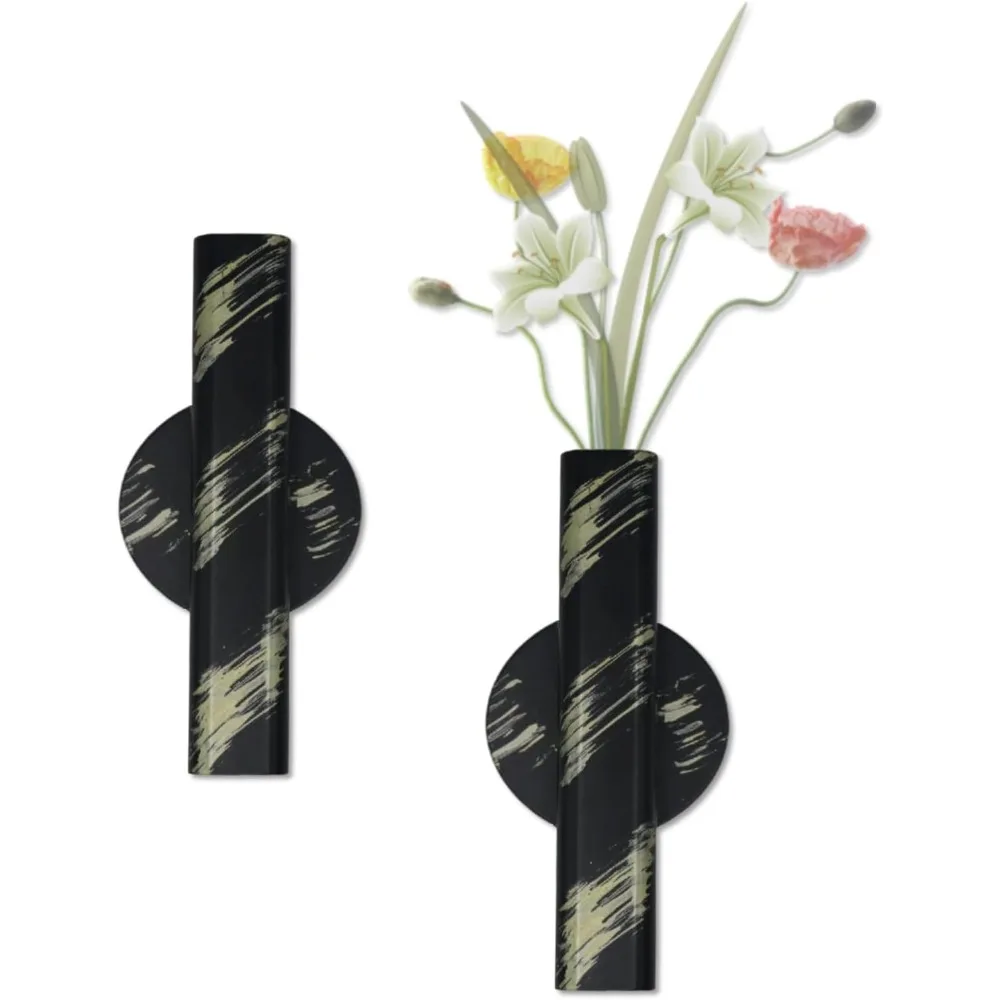 

Wall mounted flower tube, adhesive wall mounted flower rack decoration, minimalist open style flower tube design