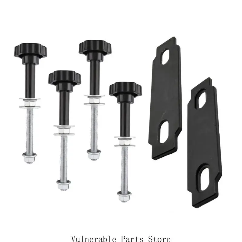 

D0UC Vehicle Roof Rack System Mounting Solution Traction Board Mount Surfaces Anti-Rust Treatments Pin Traction Board Mount