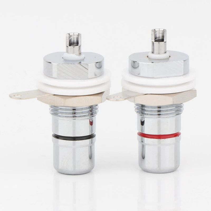 10 قطعة مطلي بالروديوم مقبس RCA أنثى لوحة جبل التوصيل محطة الصوت لوحة RCA جبل الهيكل دائم سهلة التركيب