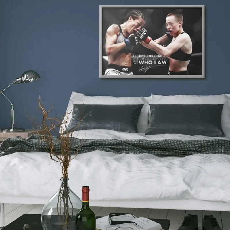 Boxing and Fighting Competitions Poster Tony Ferguson Jon Jones Boxer Battle Canvas Painting Wall Art for Living Room Home Decor